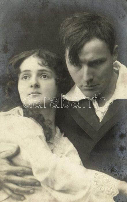 Thuróczyné Sinkó Gizi és Thuróczy Gyula a Románc c. darabban / Hungarian actress and actor, photo (fl)
