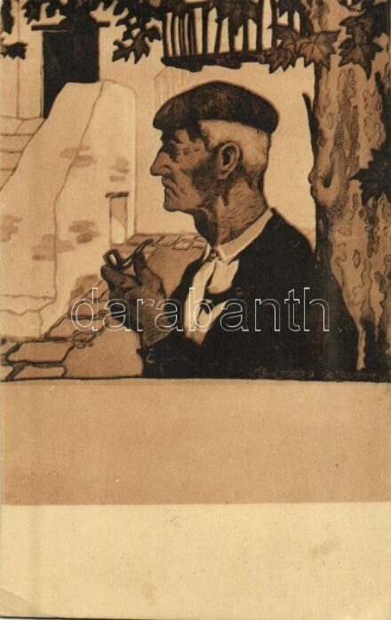 1939 Vieux Basque / Old Basque man, folklore (EK)