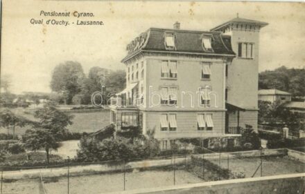 Lausanne, Quai d'Ouchy, Pensionnat Cyrano / boarding house (fl)