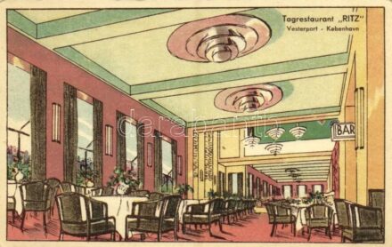 Copenhagen, Kobenhavn; Vesterport, Tagrestaurant 'Ritz' / restaurant, interior