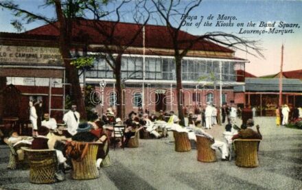 Maputo, Lourenco-Marques; Praca 7 de Marco / One of the Kiosks on the Band Square