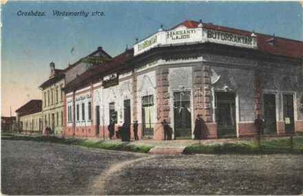 1921 Orosháza, Vörösmarty utca, Harsányi Lajos bútorraktára, üzlete. Kiadja Vágner Gyula