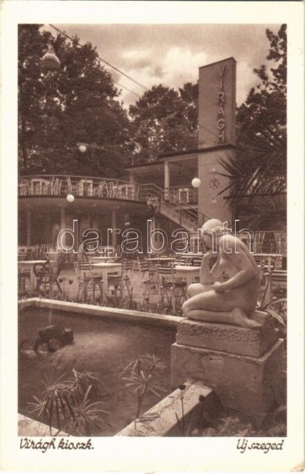 1941 Szeged, Újszeged, Virágh kioszk, étterem (EK)