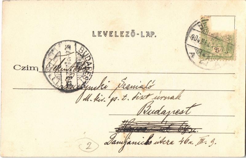1904 Debrecen, Svetics leánynevelő intézet. Pongrácz Géza kiadása - Image 2