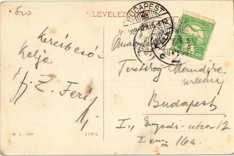 1908 Szolnok, Szapáry utca, Gabó László üzlete, zsinagóga. W.L. 1476. (fl) - Image 2