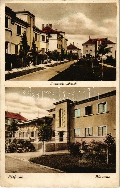 1936 Pétfürdő, Tisztviselői lakások, Kaszinó (EK)