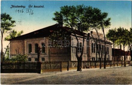 1916 Jászberény, Úri kaszinó. Novotha A. kiadása