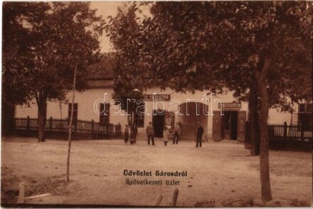 1915 Sárosd, Fogyasztási Szövetkezet üzlete, Gyógyszertár