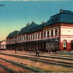 Csap, Cop, Chop; Pályaudvar, vasútállomás. Vasúti Levelezőlapárusítás / Bahnhof / railway station (Rb)