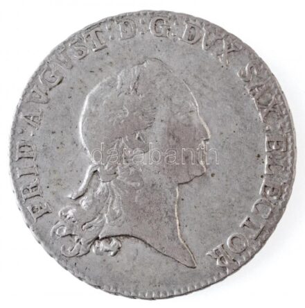 Német Államok / Szászország-Albertine 1771EDC 2/3T Ag 'III. Frigyes Ágost' Drezda (13,89g) T:2,2- / German States / Saxony-Albertine 1771EDC 2/3 Thaler Ag 'Friedrich August III' Dresden (13,89g) C:XF,VF Krause KM# 991