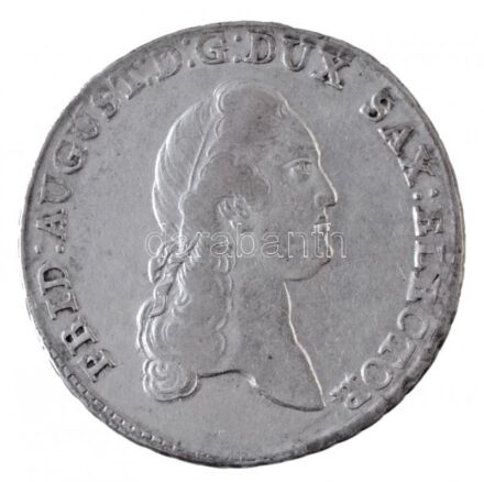 Német Államok / Szászország-Albertine 1783IEC 2/3T Ag 'III. Frigyes Ágost' Drezda (13,84g) T:2,2- / German States / Saxony-Albertine 1783IEC 2/3 Thaler Ag 'Friedrich August III' Dresden (13,84g) C:XF,VF Krause KM# 991var