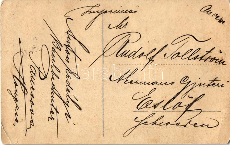 1909 Pancsova, Pancevo; Almási út / street. TCV card (EK) - Image 2