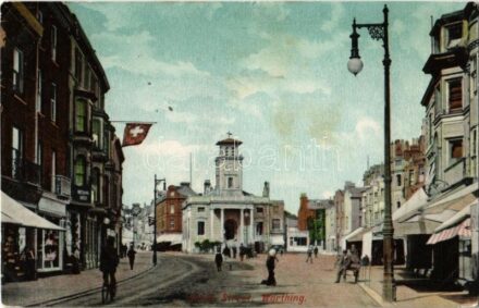 1904 Worthing, South Street, shops Imperial restaurant (EK)