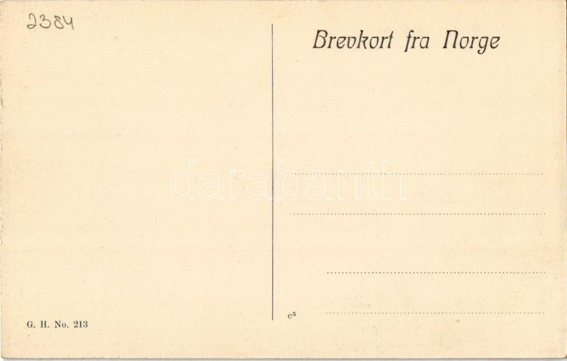 Oslo, Christiania, Kristiania; Storthinget / Parliament, tram - Image 2