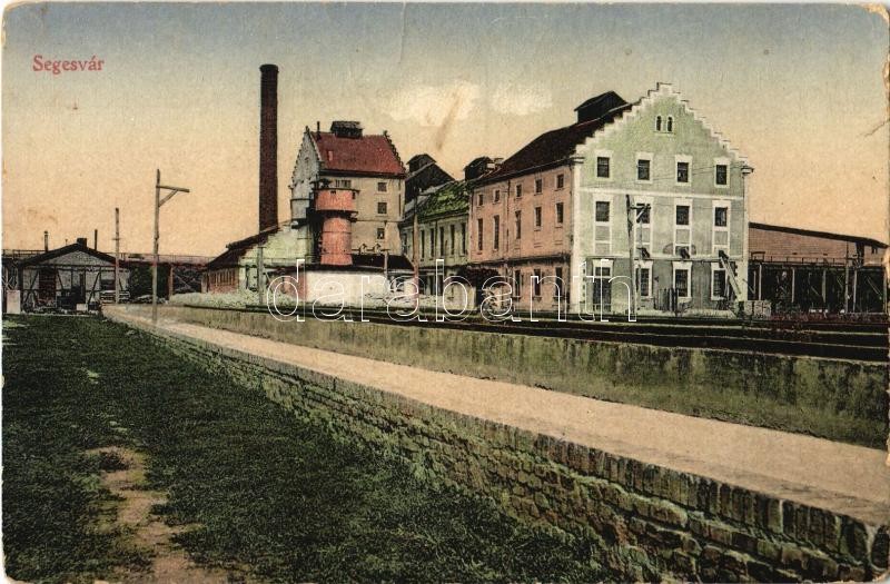 Marosvásárhely, Targu Mures; Cukorgyár (tévesen 'Segesvár' felirattal) / sugar factory (wrongly labeled as 'Sighisoara') (EK)