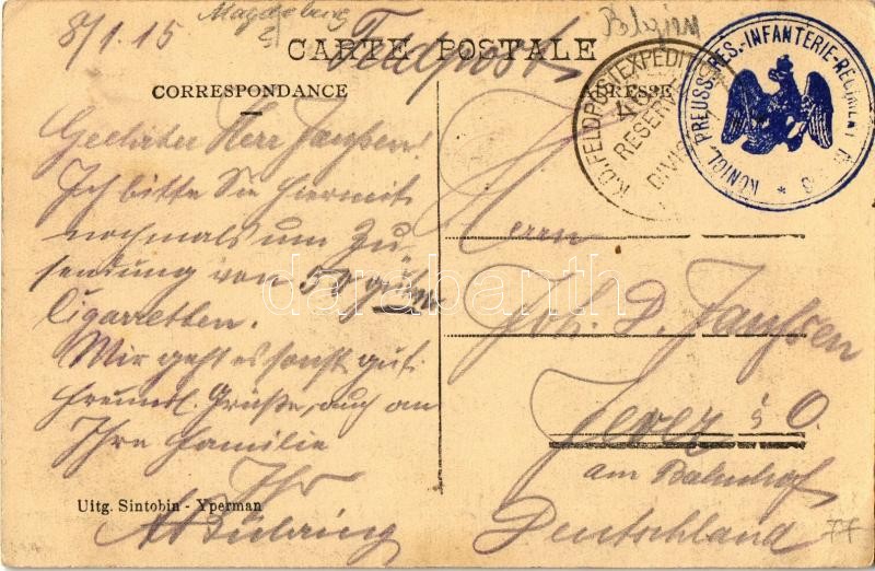 1915 Lichtervelde, De nieuwe Statie / new railway station (EK) - Image 2