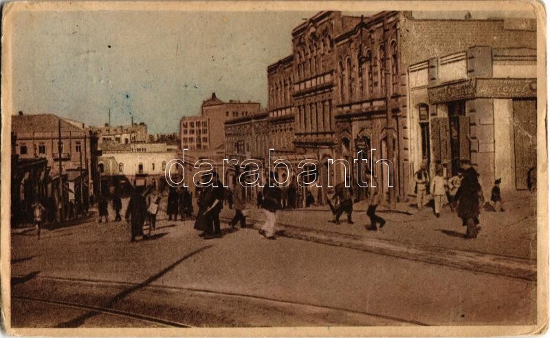 1928 Baku, Bacou; Municipal street, Tavriz, shops (EB)