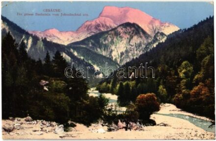 1910 Gesäuse, Der grosse Buchstein vom Johnsbachtal aus / mountain. Verlag F. Knollmüller No. 5000. (EK)