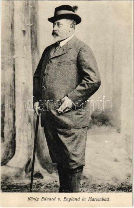König Eduard v. England in Marienbad / King Edward VII in Marienbad (Marianské Lázne). Verlag Leopold Weil in Karlsbad, 1906