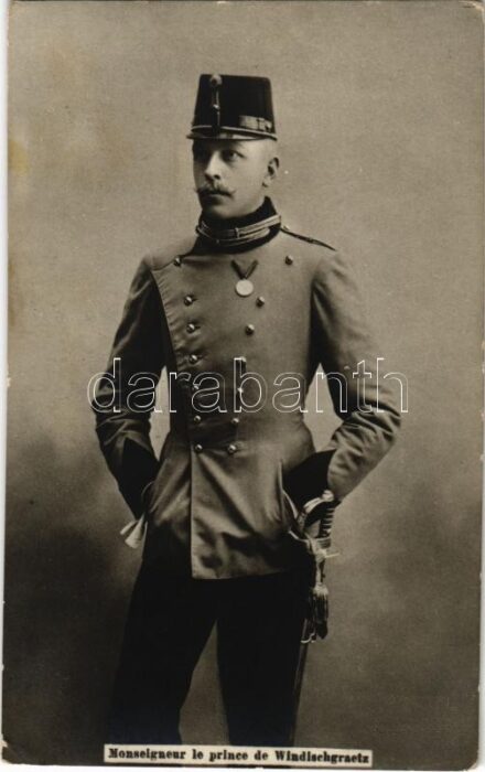 1911 Monseigneur le prince de Windischgraetz / Prince Otto Windisch-Graetz. Cliché Hof-Atelier Adele Vienne. No. 37. H. M. Dobrecourt, Bruxelles