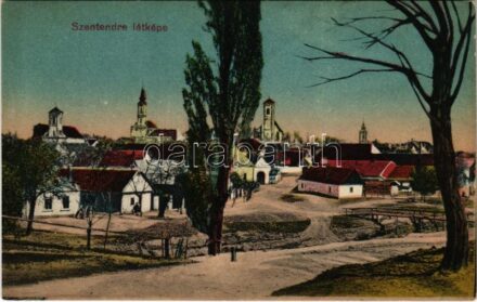 Szentendre, látkép, templomok. Vasúti Levelezőlapárusítás 9423.
