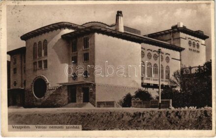 1915 Veszprém, Városi Nemzeti Színház. Krausz Á. Fia kiadása