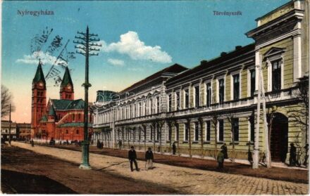 1920 Nyíregyháza, Törvényszék. Vasúti levelezőlapárusítás 16. sz. 1915.