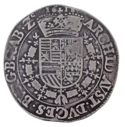 Ausztria 1618. Tallér Ag 'Albert és Erzsébet' (27.72g) T:2- Austria 1618. Thaler Ag 'Albertus and Elisabet' (27.72g) C:VF