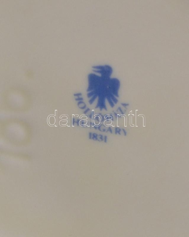 Hollóházi porcelán sörös korsó, matricás, jelzett, kis kopásnyomokkal, m: 19 cm - Image 3