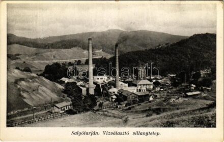 Salgótarján, Vízválasztó villanytelep. Végh kiadása (EK)