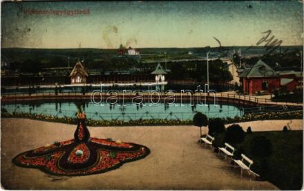 Vízakna, Salzburg, Ocna Sibiului; sós gyógyfürdő. Takáts Jenő kiadása / salt spa, bath (fl)