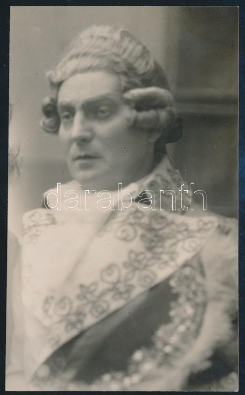 Abonyi Géza (1894-1949) színész aláírása az őt ábrázoló kép hátoldalán - Image 2