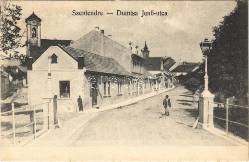 Szentendre, Dumtsa Jenő utca, üzlet. Özv. Goldstein Mórné kiadása (fl)