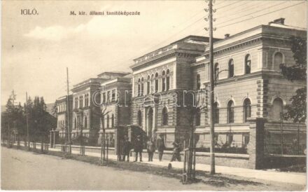 Igló, Zipser Neudorf, Spisská Nová Ves; M. kir. állami tanítóképezde. Divald Károly fia kiadása / teachers' training institute, school