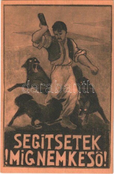Segítsetek míg nem késő! Kiadja a 'Szózat' Magyarország Területi Épségének Védelmi Ligája napilapja / Hungarian irredenta propaganda s: Krémer Amália