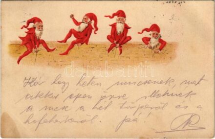 1900 Törpék / Dwarfes. litho