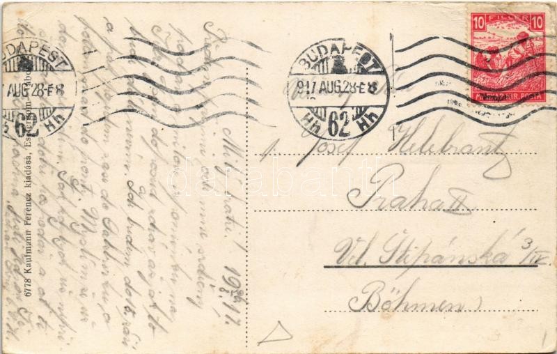 1917 Esztergom, Bazilika, templom, Duna part (EK) - Image 2