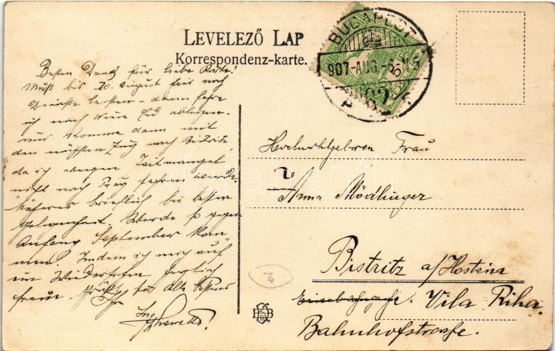1907 Budapest III. Óbuda, Az I. cs. kir. szab. Dunagőzhajózási Társaság hajógyára, gondnoksági épület / Schiffswerfte der I. k. k. priv. Donau Dampfschiffahrts-Gesellschaft, Verwaltungsgebäude - Image 2