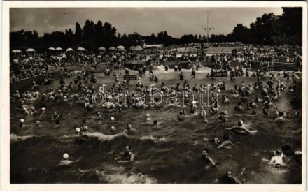 1941 Budapest XIII. Palatinus strandfürdő a Margitszigeten, Mélyvíz és hullámfürdő