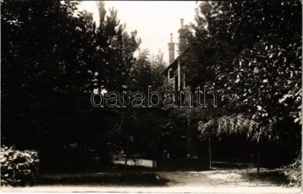 1941 Zamárdi, Dr. Stolpa Károly nyaralója (kapu névtábla) hátoldalon levelével. photo