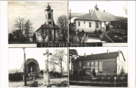 Patak (Balassagyarmat), templom, plébánia, lurdi barlang, iskola. photo