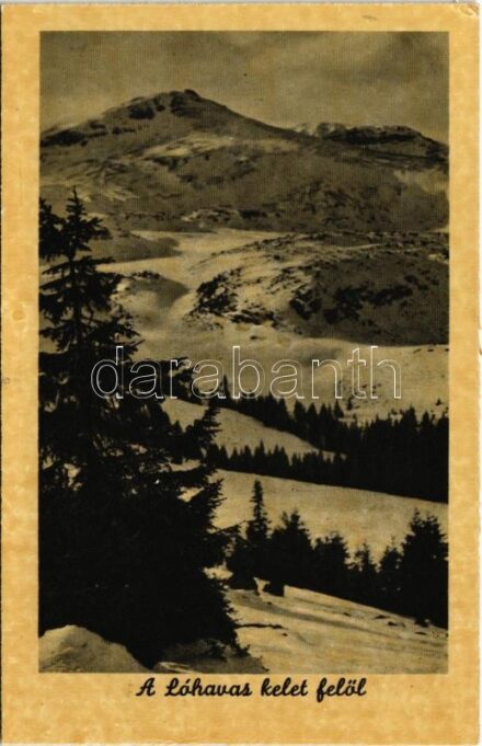 Lóhavas, Podu Calului; a hegy kelet felök, Ifj. vitéz Adler Rácz József felvétele / mountains