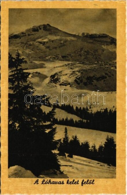 Lóhavas, Podu Calului; a hegy kelet felök, Ifj. vitéz Adler Rácz József felvétele / mountains