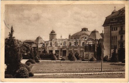 Pöstyén, Pistyan, Piestany; Kúpelny dom 'Irma' / Das Badehaus 'Irma' / Irma fürdő épület / spa, bath (EK)