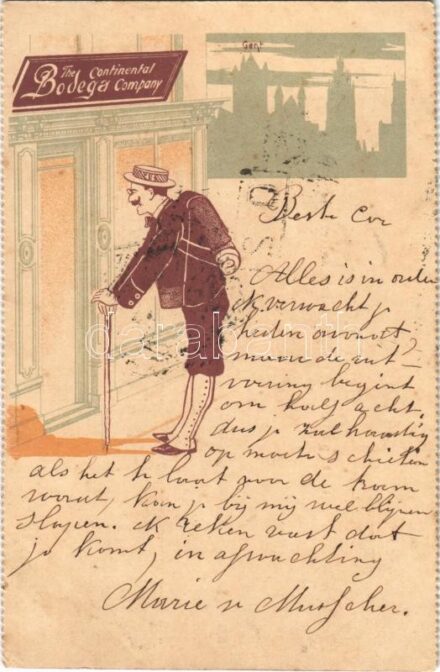 1901 The Continental Bodega Company / German wine trading company advertisment from Köln (fl)