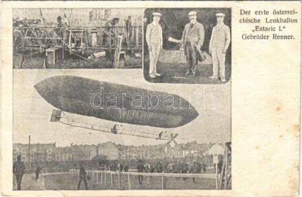 Der erste österreichische Lenkballon 'Estaric I.' Gebrüder Renner / The first Austrian hot air balloon 'Estaric I.' (EK)