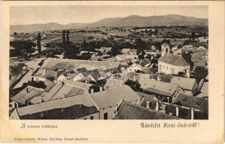 Szentendre, Szent-Endre; város látképe. Lichtenstein Miksa kiadása