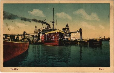 Braila, port, ships