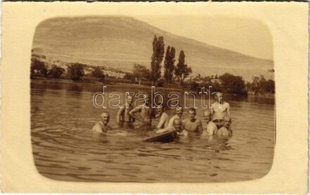 ~1917 Trebinja, Trebisnjica folyóban fürdőző katonák / soldiers bathing in the Trebisnjica river. photo