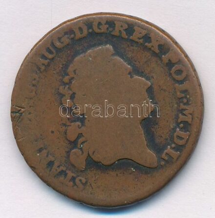 Lengyel Királyság 1774AP 1gr Cu 'II. Szaniszló Ágost' T:3 Poland 1774AP 1 Grosz Cu 'Stanislaus Augustus' C:F Krause KM#177